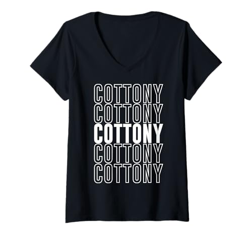 Damen Baumwollig T-Shirt mit V-Ausschnitt Damen Baumwollig T-Shirt mit V-Ausschnitt von Cottony Apparel