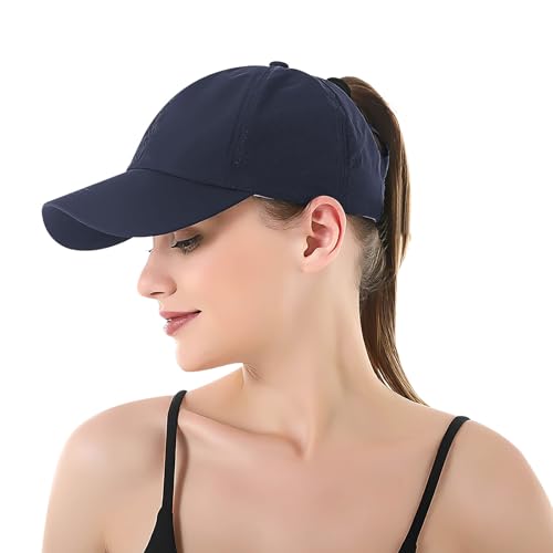 Coubeau Damen Schnelltrocknende Baseballkappe - Verstellbare Damen Sportkappe, Laufkappe mit Belüftungslöchern, Fitnesskappe, Frühlings- und Sommer-Baseballkappe ist Nicht stickig von Coubeau