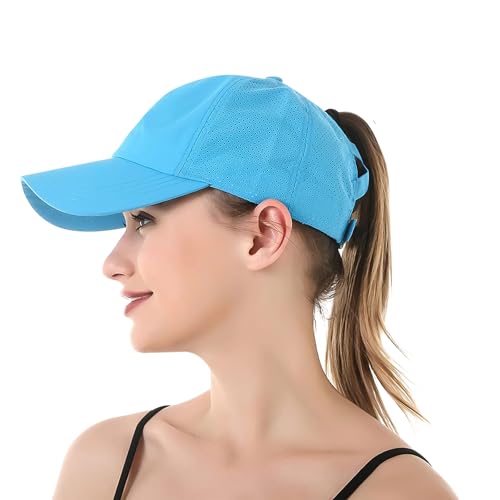 Coubeau Damen Schnelltrocknende Baseballkappe - Verstellbare Damen Sportkappe, Laufkappe mit Belüftungslöchern, Fitnesskappe, Frühlings- und Sommer-Baseballkappe ist Nicht stickig von Coubeau