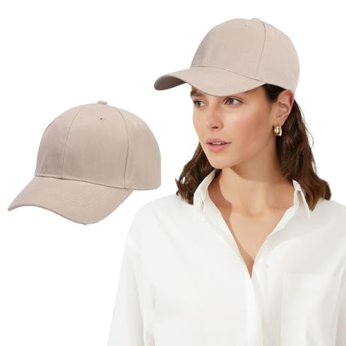 Coubeau DamenHüte Verstellbare Baseballkappen Einfarbige Hüte können beim Sport getragen Werden Sporthüte mit Krempe von Coubeau