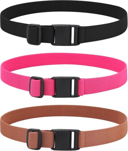 Coubeau Gürtel Kinder mit Magnetschnalle 3 Stück Elastischer Stretchgürtel Kindergürtel für 6-14 Jahre Jungen Mädchen für Jeans Hosen Kleid von Coubeau