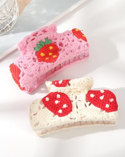 Große Haarklammern Gehäkelt Gestrickte Haarklammer für Damen 2 Stück Blumen Haarklammer Claw Clips für Dickes Haar, Modisches Accessoire für Frauen Geeignet für Urlaub, Touren, Strände Große Haarklammern Gehäkelt Gestrickte Haarklammer für Damen 2 Stück Blumen Haarklammer Claw Clips für Dickes Haar, Modisches Accessoire für Frauen Geeignet für Urlaub, Touren, Strände von Coubeau