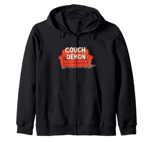 Happy Couch Demon Grafik für Erwachsene und Kinder Kapuzenjacke Happy Couch Demon Grafik für Erwachsene und Kinder Kapuzenjacke von Couch Outfit