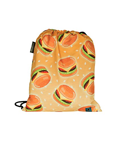 Coucharmy Jahn2 Cheesburger Burger Food Essen Turnbeutel Stoffbeutel (Burgers) von Coucharmy