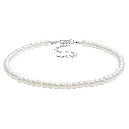 BABEYOND 1920s Damen Halskette Kurz Multi Schichte Choker Kette Hochzeit Braut Schmuck Accessoires Imitation Perlen Kette Elegant Retro Stil Fasching Kostüm Zubehör (Stil 2-1 Schichten) von BABEYOND