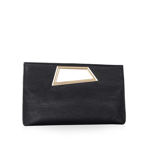 Coucoland Clutch-Geldbörse für Damen – Abendtaschen, PU-Leder, Glitzer, modische Geldbörse, Handtasche für Hochzeit, Party, Alltag, 1-schwarz, Einheitsgröße von Coucoland