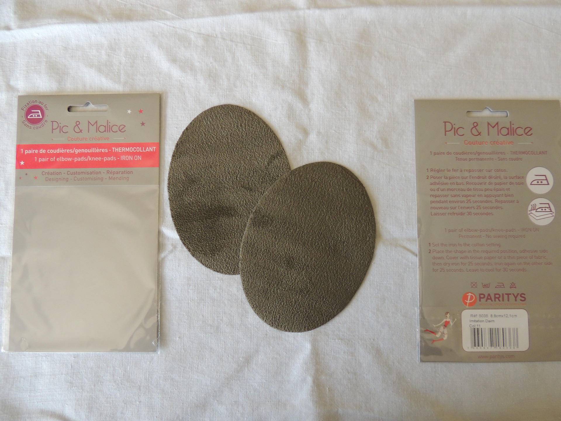 1 Paar Thermokolorierten Coudières/Kniebeuge, Farbe Taupe | 11, Für Kleidungsstücke, Erwachsenengröße 1 Paar Thermokolorierten Coudières/Kniebeuge, Farbe Taupe | 11, Für Kleidungsstücke, Erwachsenengröße von Coudfil