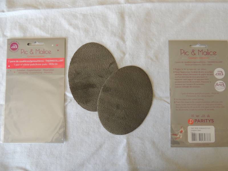 1 Paar Thermokolorierten Coudières/Kniebeuge, Farbe Taupe | 11, Für Kleidungsstücke, Erwachsenengröße von Coudfil