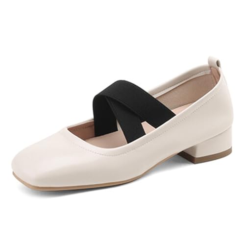 CouieCuies Ballet Schuhe for Damen Square Toe Mary Jane Absatz Chunky Pumps Ohne Verschluss Gemütlich Leisure Kleid Schuhe CouieCuies Ballet Schuhe for Damen Square Toe Mary Jane Absatz Chunky Pumps Ohne Verschluss Gemütlich Leisure Kleid Schuhe von CouieCuies
