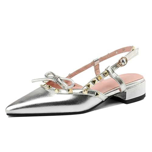 CouieCuies Damens Mary Jane Chunky Heel Geschlossen Pointed Toe Schnalle Slingback Pumps Mode-Event Rivets Schuhe CouieCuies Damens Mary Jane Chunky Heel Geschlossen Pointed Toe Schnalle Slingback Pumps Mode-Event Rivets Schuhe von CouieCuies