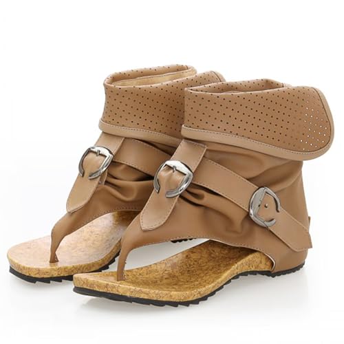 CouieCuies Zehentrenner Sandalen Stiefel for Damen Offene Zeh Römersandalen Reißverschlussper Gemütlich Leisure Zehentrenner Stiefel CouieCuies Zehentrenner Sandalen Stiefel for Damen Offene Zeh Römersandalen Reißverschlussper Gemütlich Leisure Zehentrenner Stiefel von CouieCuies