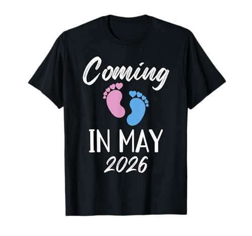 New Baby Coming In May 2026 Funny Baby Shower Boy Girl T-Shirt New Baby Coming In May 2026 Funny Baby Shower Boy Girl T-Shirt von Countdown 2026 Pregnancy Announcement Tees