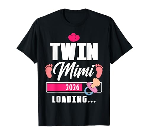 Twin Mimi Loading 2026 Lustiges Baby Girl enthüllen Familienspiel T-Shirt Twin Mimi Loading 2026 Lustiges Baby Girl enthüllen Familienspiel T-Shirt von Countdown Soon Twins Family 2026 Gender Reveal