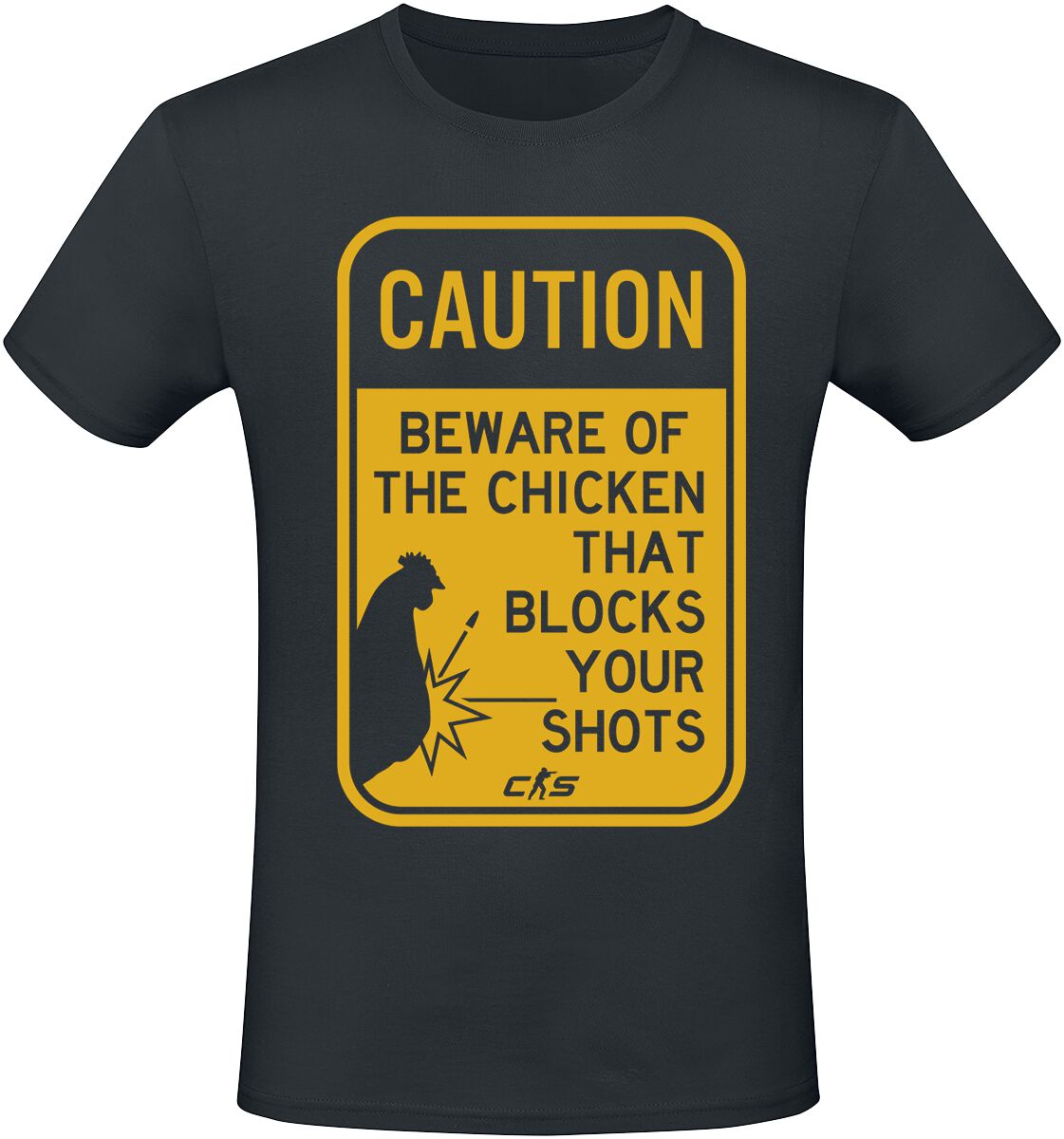 Counter-Strike 2 - Chicken Block T-Shirt schwarz in L von Counter-Strike