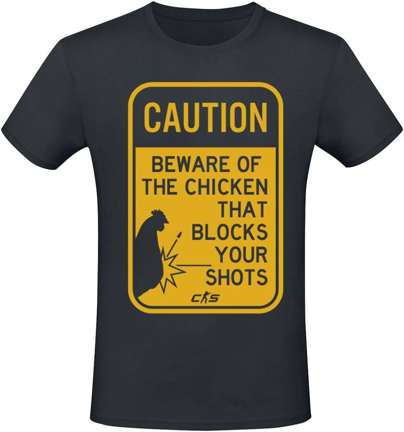 Counter-Strike 2 - Chicken Block T-Shirt schwarz in M von Counter-Strike
