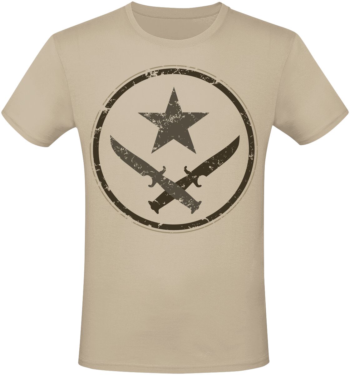 Counter-Strike 2 - T-Faction T-Shirt beige in L von Counter-Strike