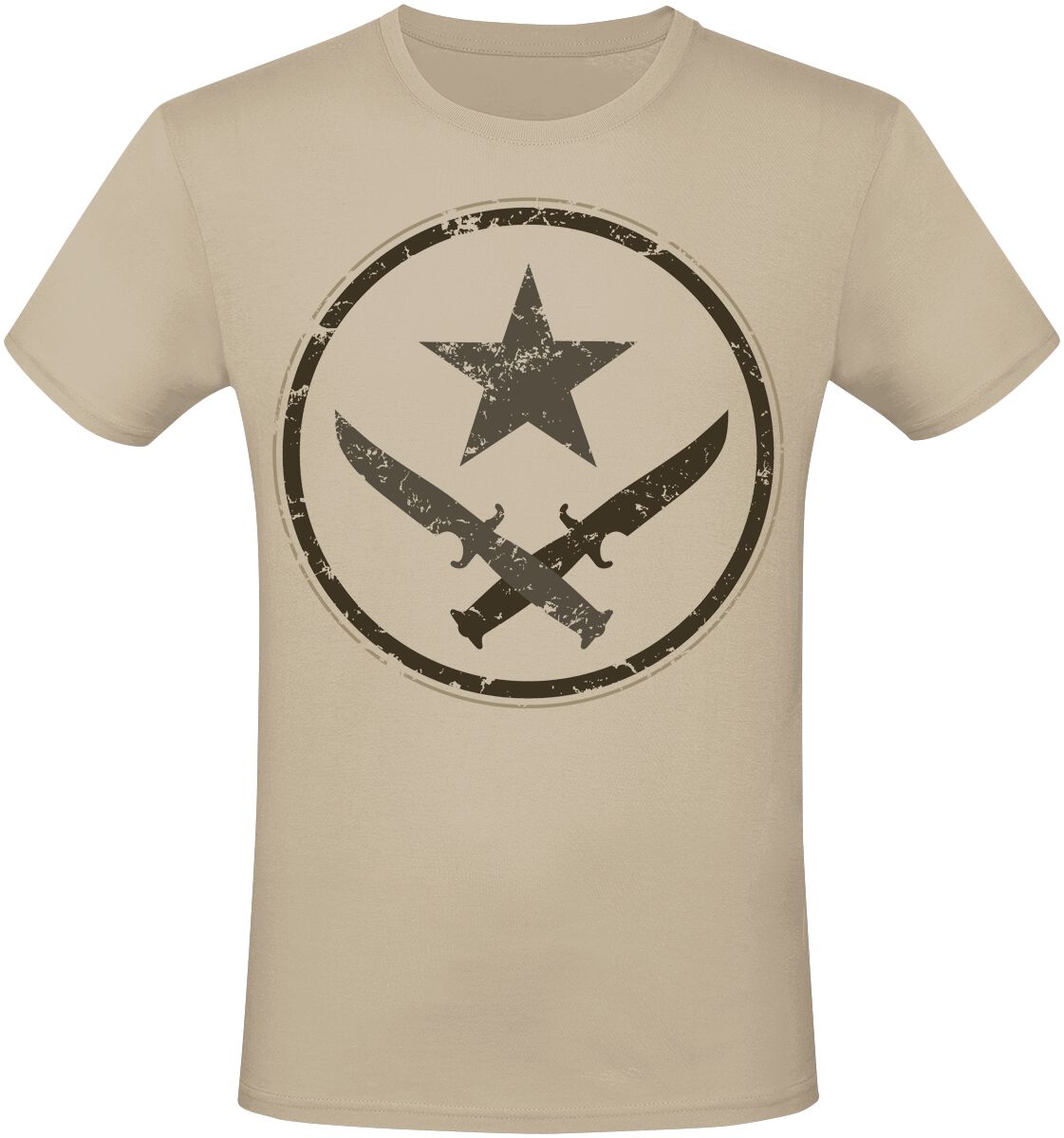 Counter-Strike - Gaming T-Shirt - 2 - T-Faction - S bis XXL - für Männer - Größe M - beige  - EMP exklusives Merchandise! von Counter-Strike