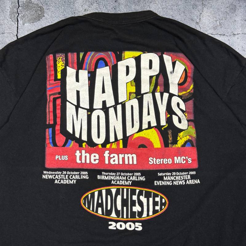 Vintage 2005 Happy Mondays Madchester Shirt Xl-Band Tour Stone Roses Oasis von CounterOfferBerlin