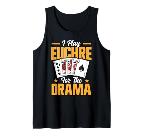 Euchre Bash Design Männer Frauen - Karten Spieleabend Tank Top von Counting Jacks Spruch Euchre Kartenspieler