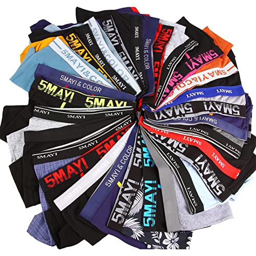 Counting Stars Herren-Boxershorts aus Baumwolle Unterhosen Männer im Zufallsstil 6er Pack, S von Counting Stars