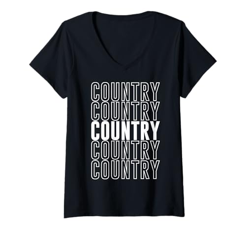 Damen Land T-Shirt mit V-Ausschnitt Damen Land T-Shirt mit V-Ausschnitt von Country Apparel