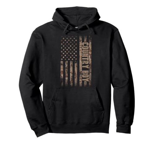 Country Boy Amerikanische Flagge Deep South Southern Pullover Hoodie von Country Boy Gifts & Tees