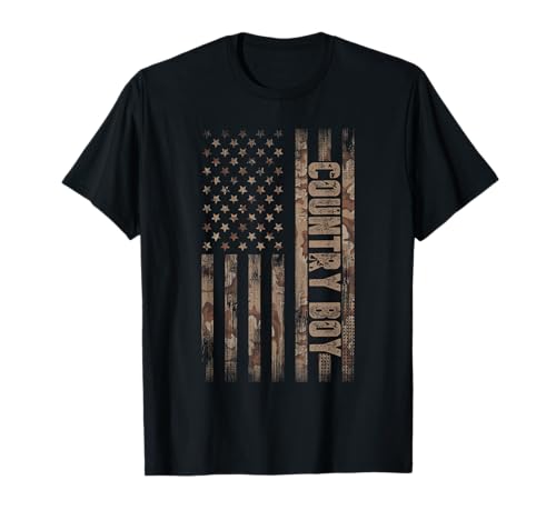 Country Boy Amerikanische Flagge Deep South Southern T-Shirt von Country Boy Gifts & Tees