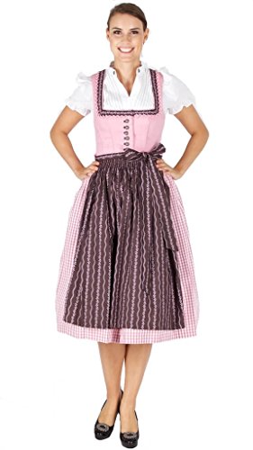 Country-Line 11404 Dirndl 70er rosa braun Size 36 von Country-Line