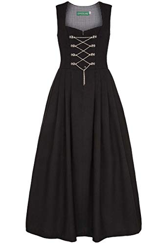 Country-Line Damen Damen Dirndl lang schwarz 'Panja', schwarz, 36 von Country-Line