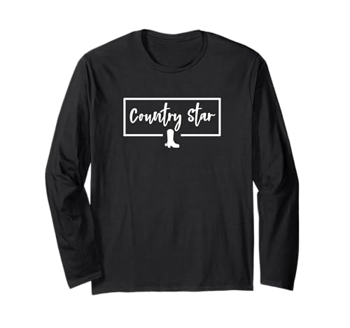 Country Star – Braut Bachelorette Girls Trip Nashville Sing Langarmshirt Country Star – Braut Bachelorette Girls Trip Nashville Sing Langarmshirt von Country Music Concert Apparel for Women Girls