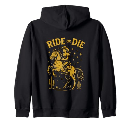 Ride or die – Country Western Southern Girl – Vintage Rugged Kapuzenjacke Ride or die – Country Western Southern Girl – Vintage Rugged Kapuzenjacke von Country Western Southern Vibes