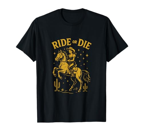 Ride or die – Country Western Southern Girl – Vintage Rugged T-Shirt Ride or die – Country Western Southern Girl – Vintage Rugged T-Shirt von Country Western Southern Vibes