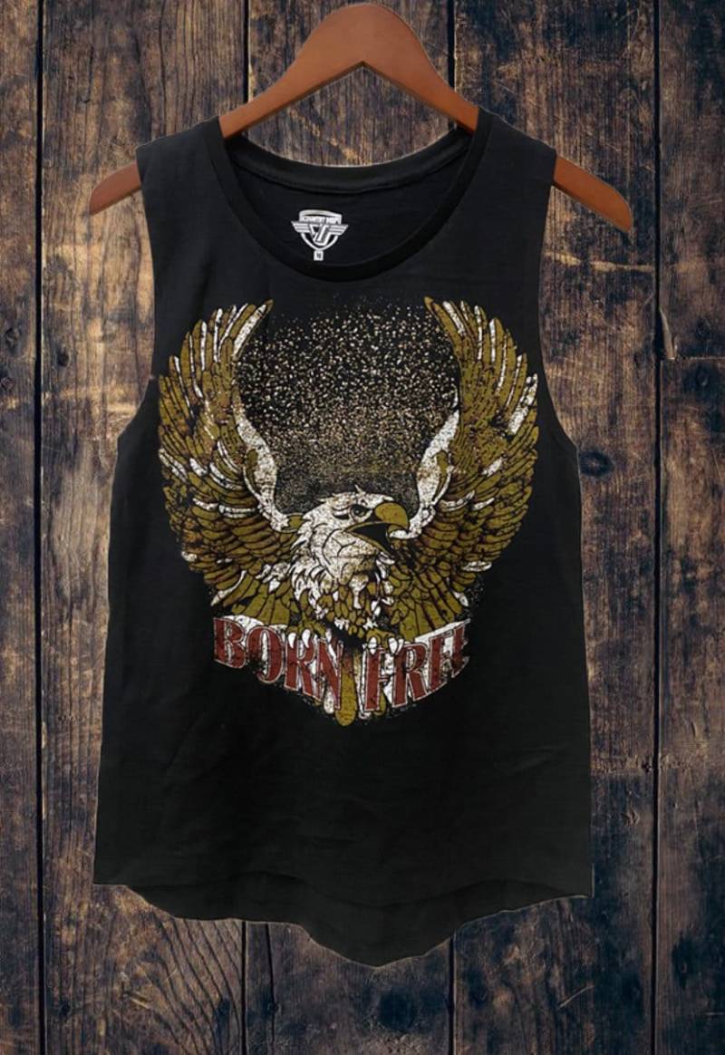 Country Deep Born Free Muskel Tanktop Country Deep Born Free Muskel Tanktop von CountryDeepClothing