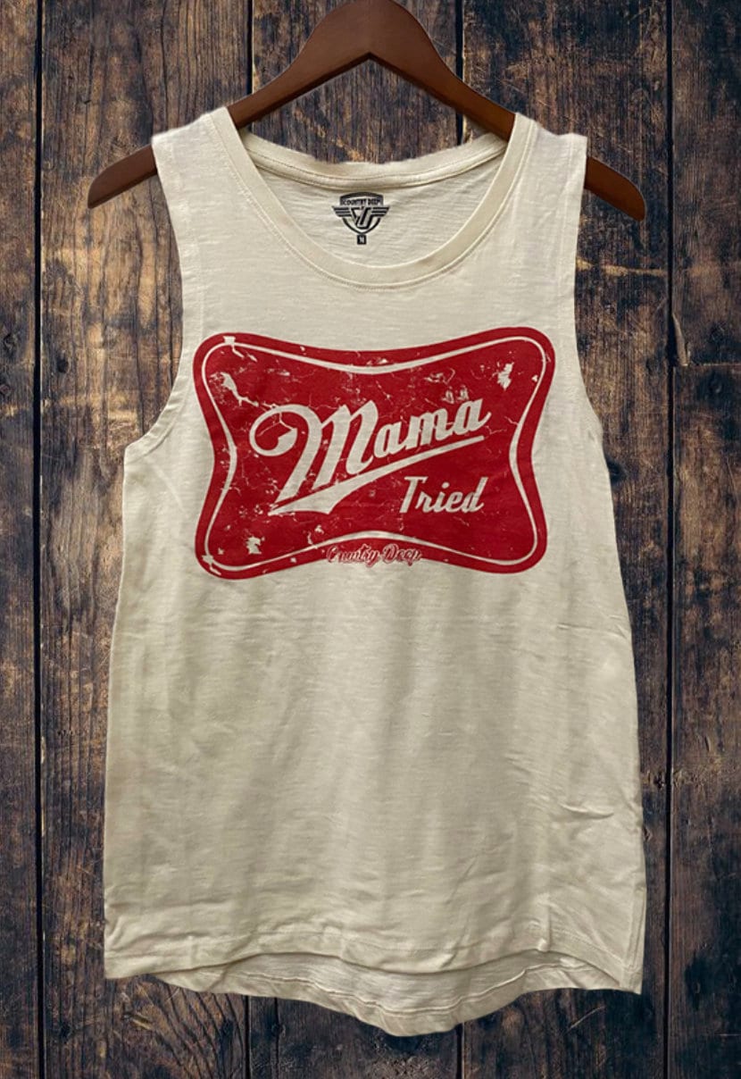 Country Deep Mama Tried Muskel Tank Top Country Deep Mama Tried Muskel Tank Top von CountryDeepClothing