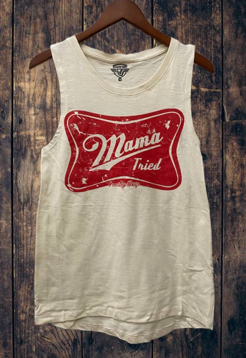Country Deep Mama Tried Muskel Tank Top Country Deep Mama Tried Muskel Tank Top von CountryDeepClothing
