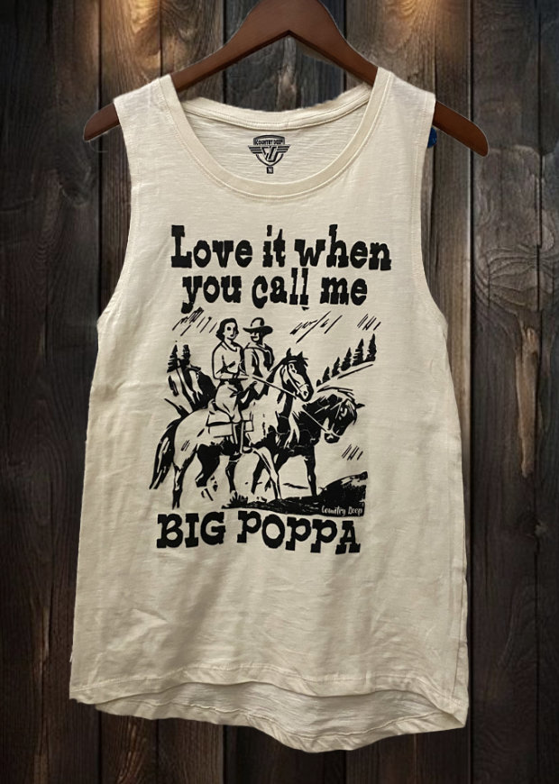 Liebe Es, Wenn Du Mich Big Poppa Country Nennst Tiefes Muskel-Tanktop Liebe Es, Wenn Du Mich Big Poppa Country Nennst Tiefes Muskel-Tanktop von CountryDeepClothing