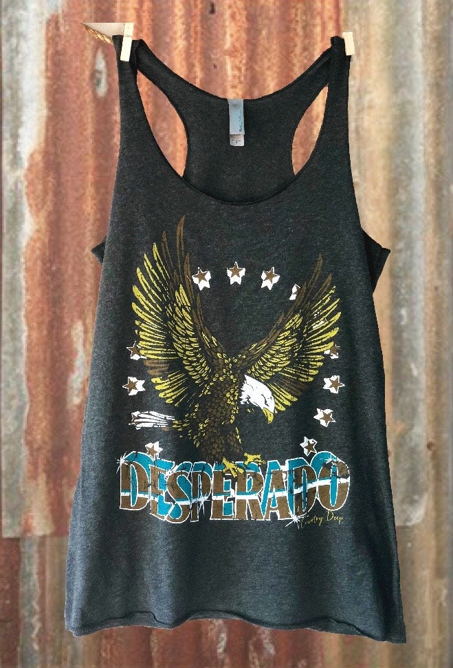 Tank Top Mit Desperado Vintage Racerback Tank Top Mit Desperado Vintage Racerback von CountryDeepClothing