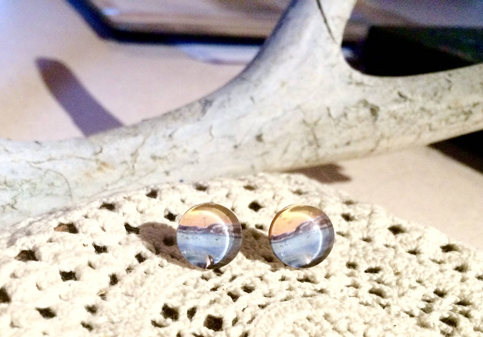 Orca Ozean Glas Ohrstecker Ohrringe, Meer Strand Schmuck, Schmuck Orca Ozean Glas Ohrstecker Ohrringe, Meer Strand Schmuck, Schmuck von CountryStrongArts