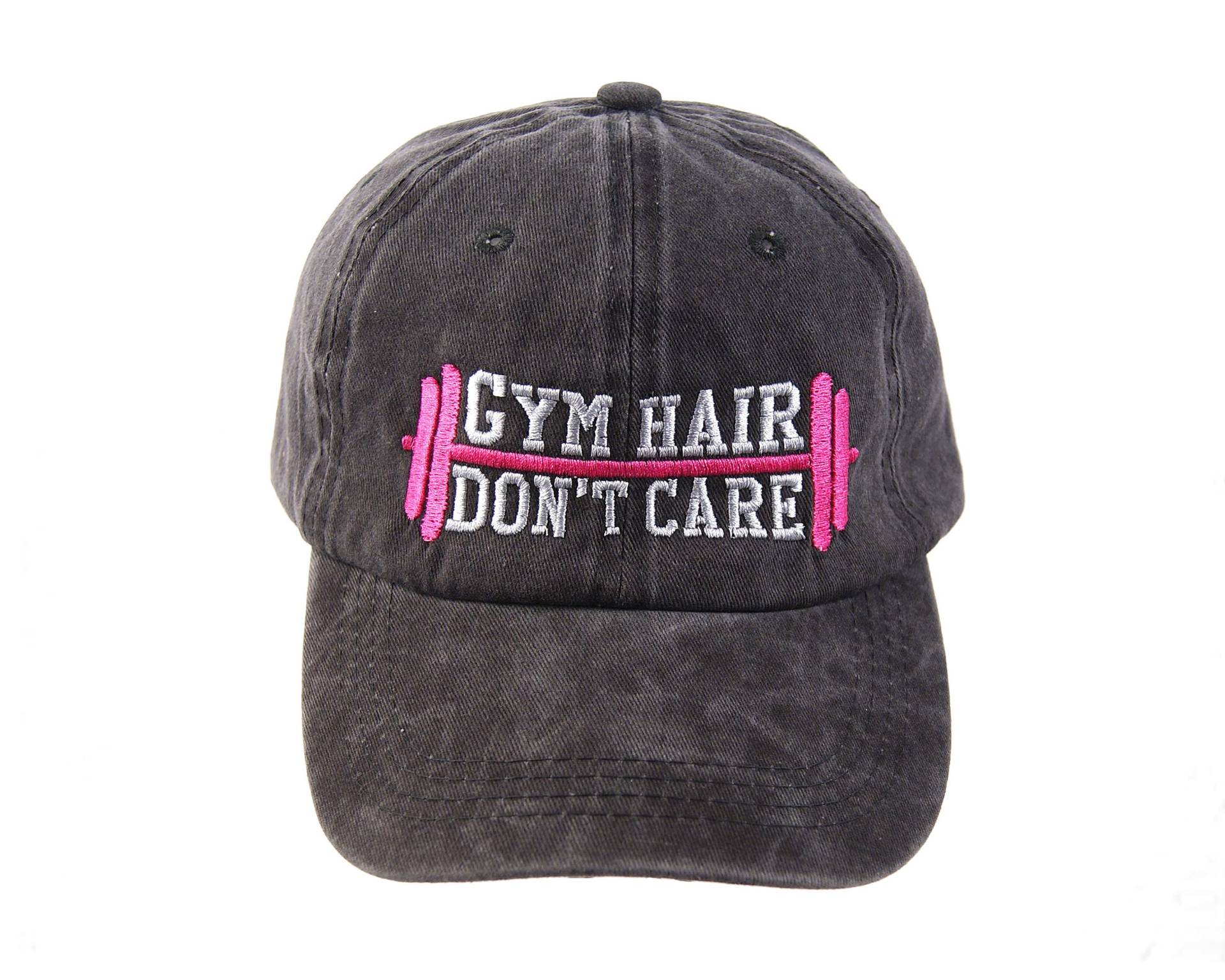 Gym Hair Don't Care Hut Personalisierte Kappe Aus Verblasstem Stoff Gym Hair Don't Care Hut Personalisierte Kappe Aus Verblasstem Stoff von CountryTouchStore