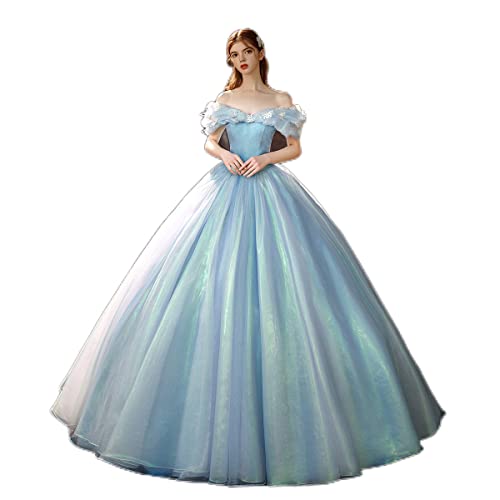 CountryWomen Gothic Prinzessin Renaissance Brautjungfer Periode Kleid Ballkleid Theater Kostüm(Bildfarbe,S) von CountryWomen