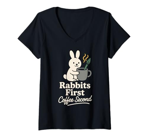 Damen Rabbit Show Handler 4-H Bunny Breeder Grooming Pride T-Shirt mit V-Ausschnitt Damen Rabbit Show Handler 4-H Bunny Breeder Grooming Pride T-Shirt mit V-Ausschnitt von County Fair Youth ARBA Showmanship Handler Merch