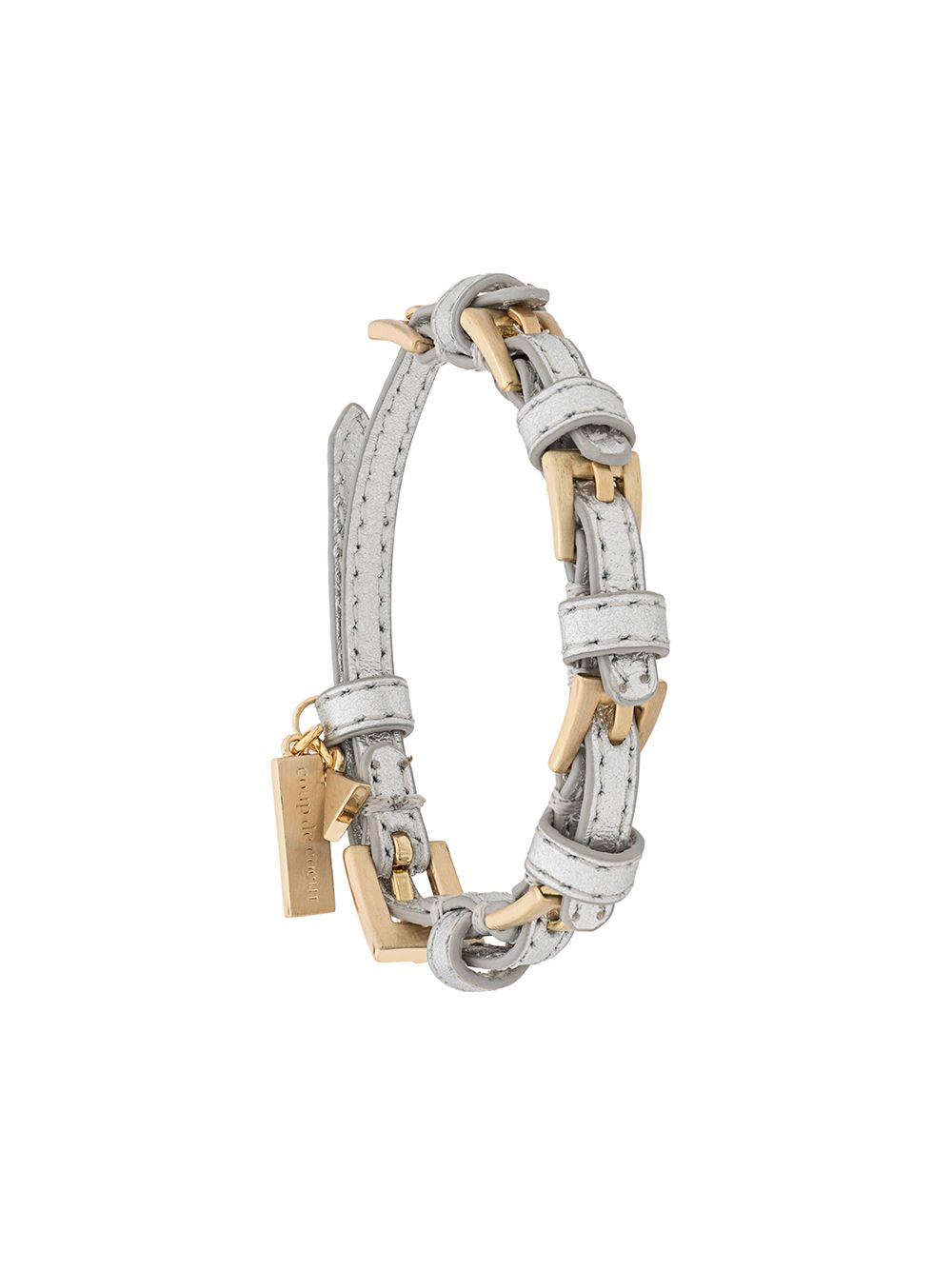 Coup De Coeur Armband in Schnallen-Optik - Grau von Coup De Coeur