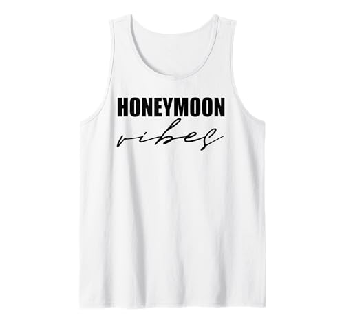 Flitterwochen-Vibes für neue Bräute, Hochzeitsdesign für Männer und Frauen Tank Top von Couple Matching Honeymoon shirts