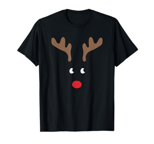 Paar passendes Rentier süßes Weihnachten für Jungen und Herren T-Shirt von Couple Matching Reindeer