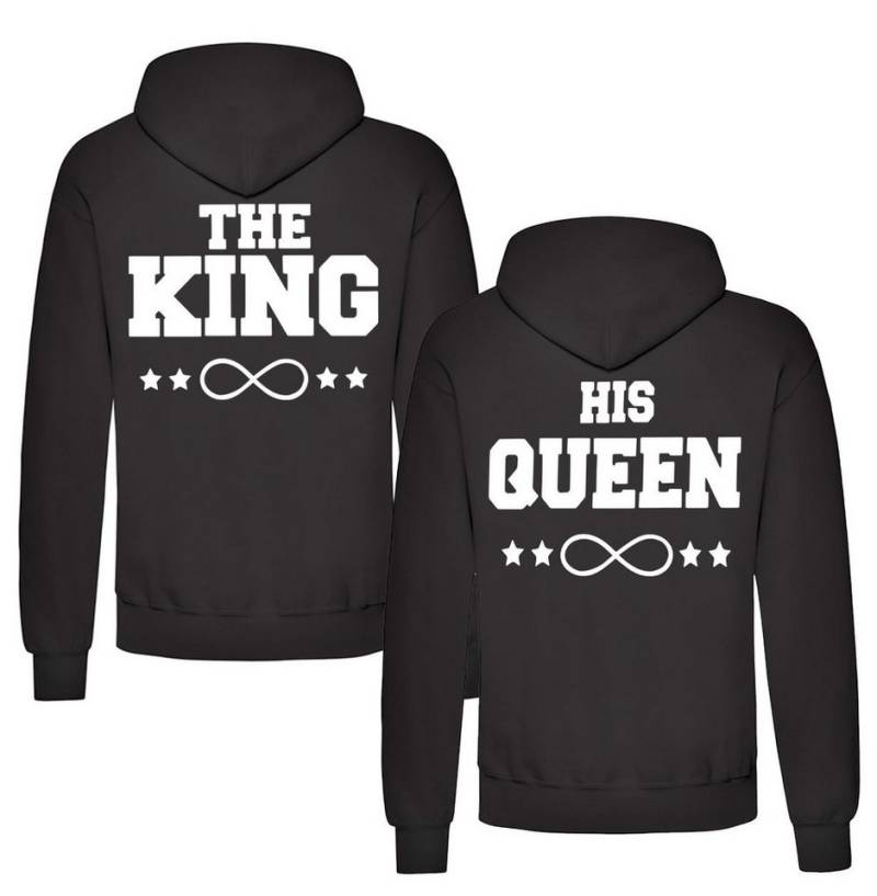 Couples Shop Kapuzenpullover The King & His Queen Hoodie Pullover mit modischem Print von Couples Shop