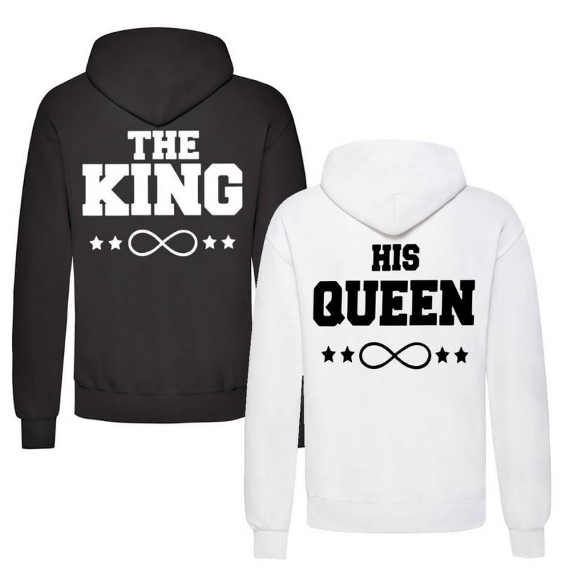 Couples Shop Kapuzenpullover The King & His Queen Hoodie Pullover mit modischem Print von Couples Shop
