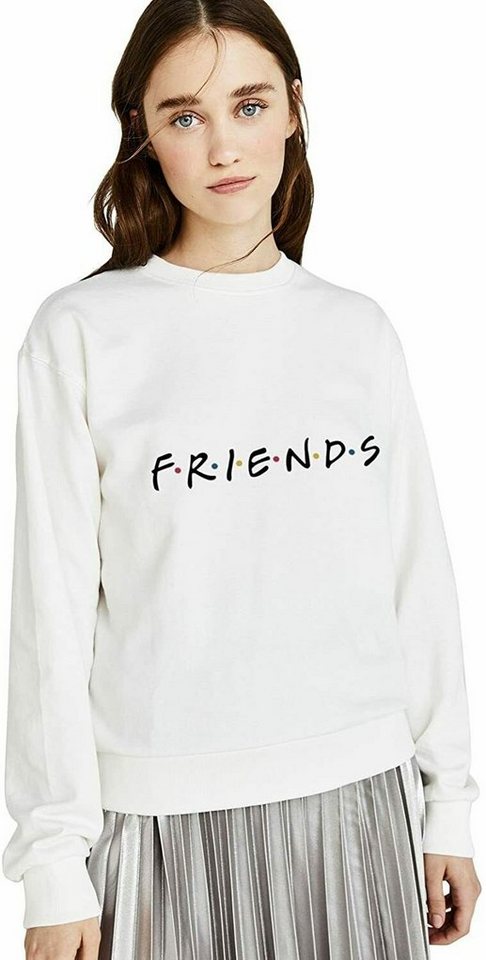 Couples Shop Sweater Friends Damen Pullover mit lustigem Frontprint von Couples Shop