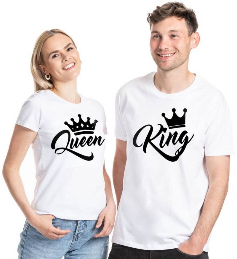 Couples Shop T-Shirt Partner King & Queen T-Shirt (1-tlg) mit modischen Fun Print von Couples Shop