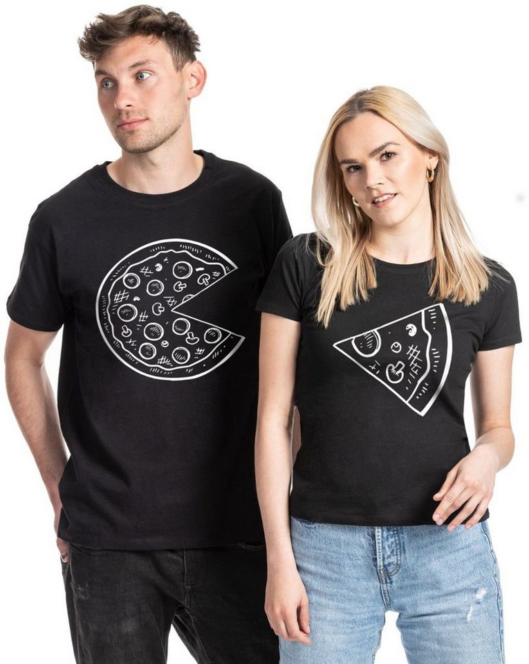 Couples Shop T-Shirt Pizza Partner Look T-Shirts (1-tlg) mit trendigem Fun Print von Couples Shop