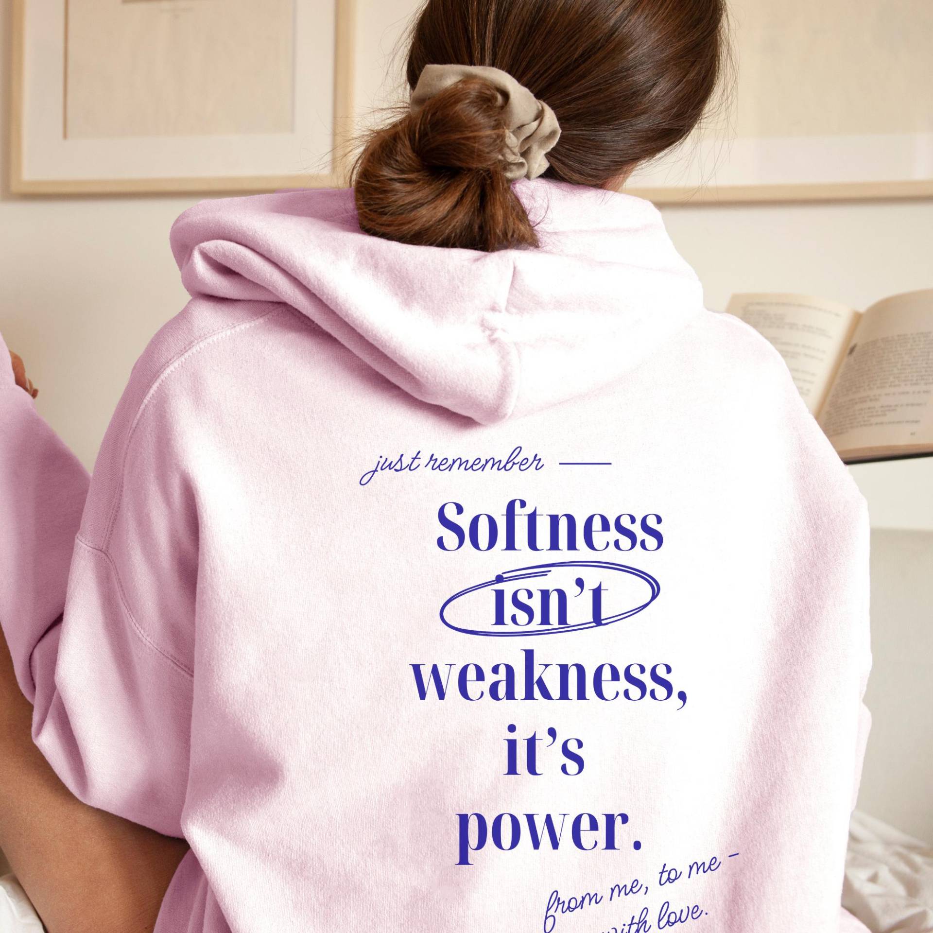 Backprint Hoodie Hochsensibel Design, Kuscheliger Kapuzenpullover Mit Mental Health Spruch, Oversize Hoodie, Tolles Geschenk Für Sie von CourageforKindness